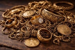 Altgold: Ringe, Ketten und Münzen